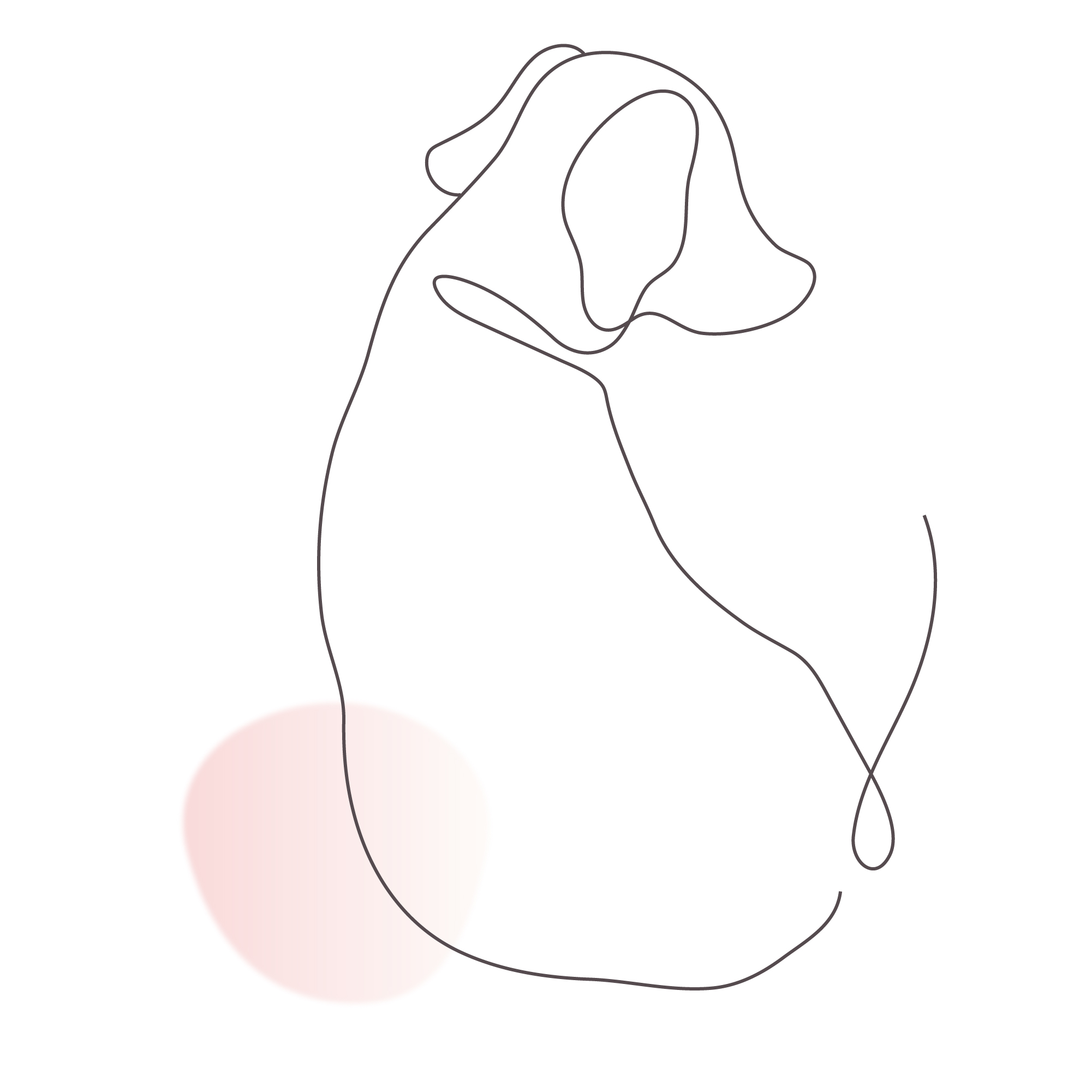 ペットや動物さんの想いを知るアニマルコミュニケーション、ヒーリングアートのイメージ図